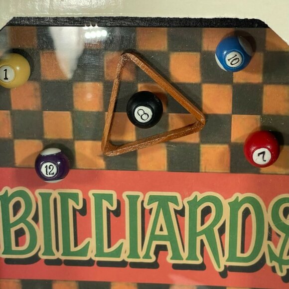 DesignSTYLES 2005 Billiards 3-D Decoration Man Cave Game Room Wall Art 8 x 10 - Picture 2 of 4